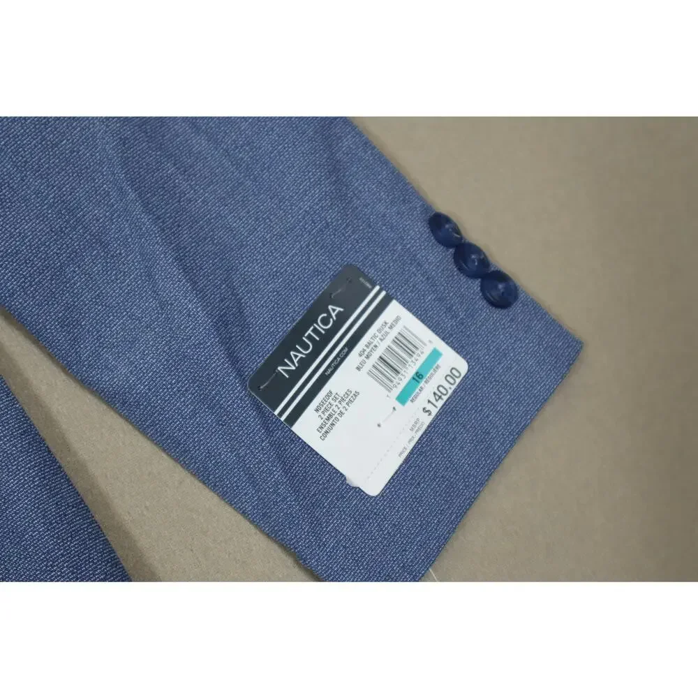 Nautica Boys Blue‎ Baltic Dusk Suit Top Only Size 16
